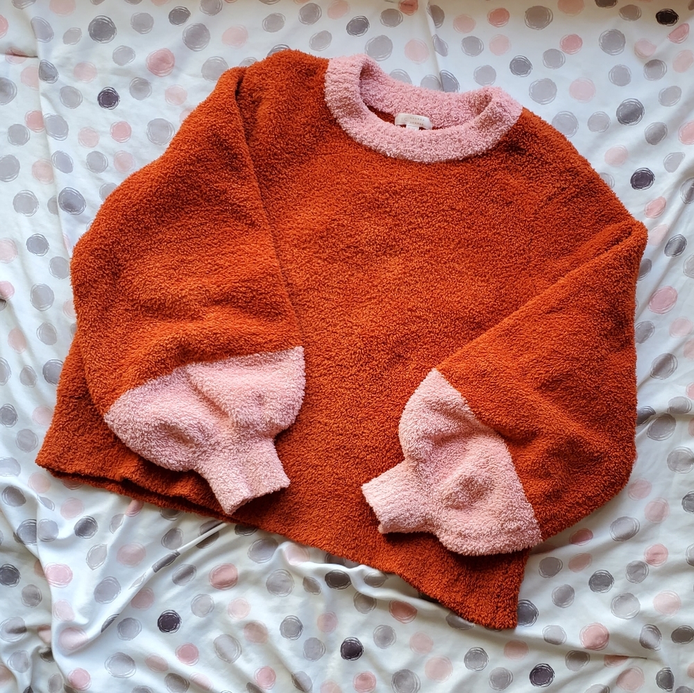 Lauren Conrad Puffy-Sleeved, Multi-color sweater.